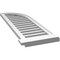 Ekena Millwork Quarter Round Top Right Surface Mount PVC Gable Vent w/ 2"W x 2"P Brickmould Sill Frame, 14"W x 42"H GVPQR14X4203SF - alternate 5